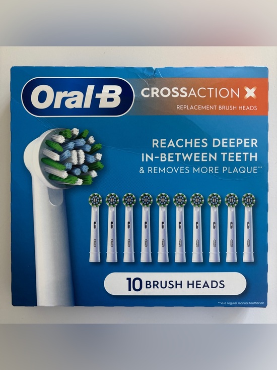 Oral-B Other - Oral-B CrossAction X Replacement Electric Toothbrush Heads, 10-count, White New